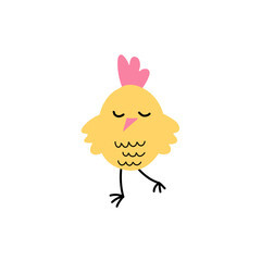cute yellow chick