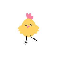 cute yellow chick