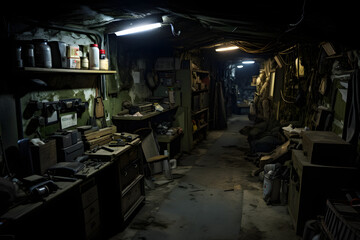 Bunnker space, safety bunker, military bunker, underground bunker spot