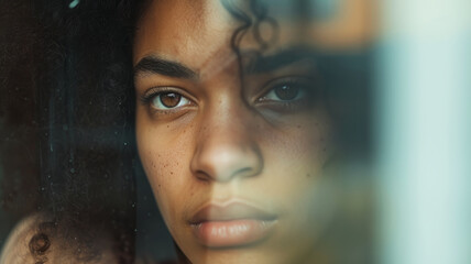 Fototapeta premium Close up portrait of a woman