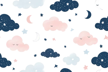 Dekokissen Pastel Night Sky Pattern © Аrtranq