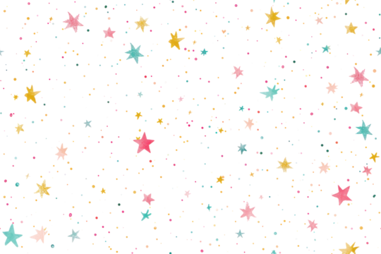 Pastel Night Stars Pattern - Powered by Adobe