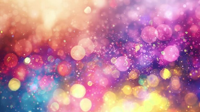 colourful abstract beautiful background with soft blurred bokeh lights