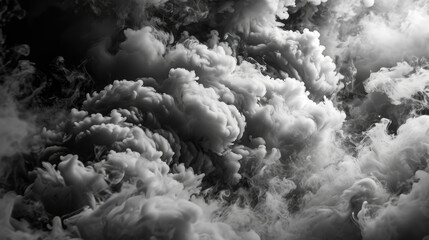 Black smoke background with cloudy effect