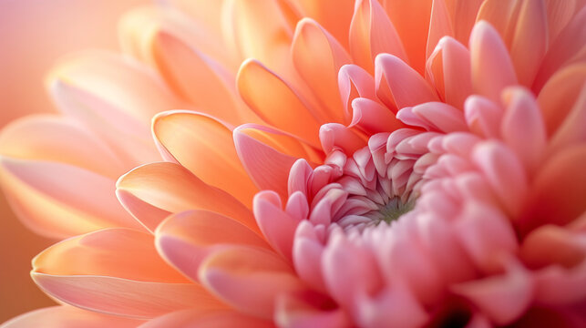 Close up picture of a beautiful orange and pink flower