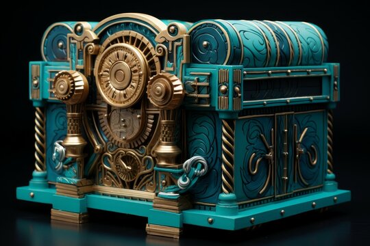 Money security bank. Cyber money. Generate Ai