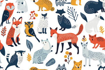 seamless pattern with animals