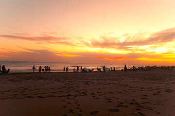 beach sunset playa fun