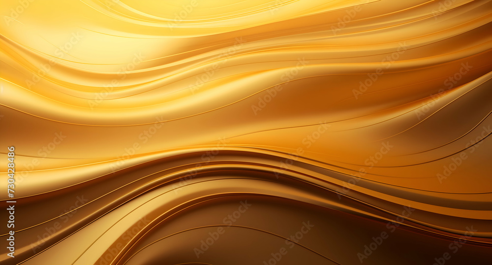 Poster abstract shiny and sparkle gold wave curvy line with glitter shape with blur on defocused black back