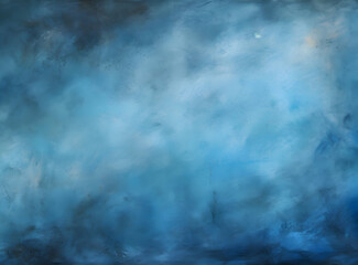 Acrylic blue wall background. Abstract painting for banner, website, texture. Oil art aquamarine, light white and dark blue, sleek metallic finish