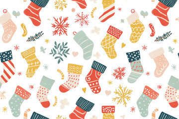 Festive Pastel Christmas Pattern
