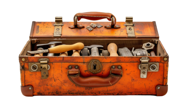 The toolbox isolated transparent background. PNG Format.