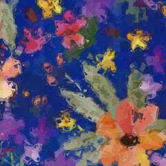 Oil paintings and various flowers, roses, peonies, chrysanthemums, and other beautiful things