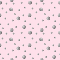 Seamless pattern with watercolor drops