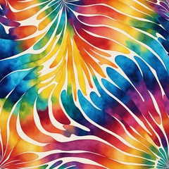 Cercles muraux Style bohème Batik texture background. Abstract colourful tie dye textile texture background. Retro, hippie and boho style