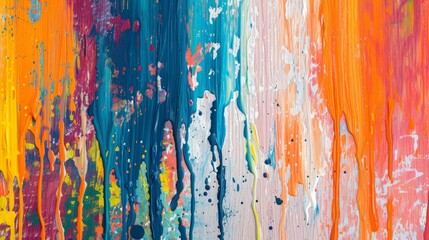 Dripping paint texture on a canvas background