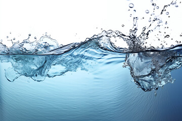 Obraz premium water splash isolated on white