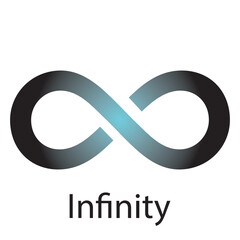 Infinity symbol. lemniscate icon vector, solid logo illustration, colorful pictogram isolated on white. Vector illustration. EPS file 175.