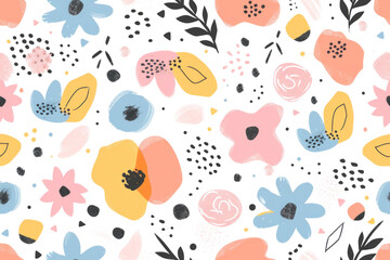 Pastel Mother's Day Pattern Design