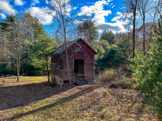 old red barn