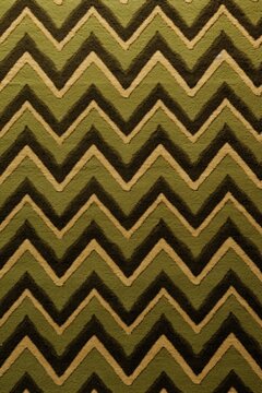 Khaki zig-zag wave pattern carpet texture background