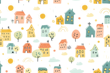 Pastel Morning Seamless Pattern Design