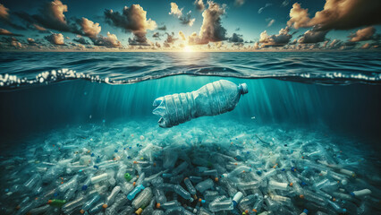 Environmental Impact Clear Water Plastic Contamination