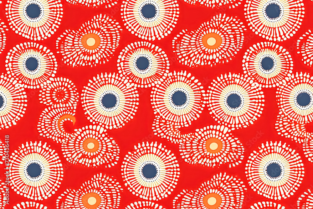 Poster abstract pattern in native african style