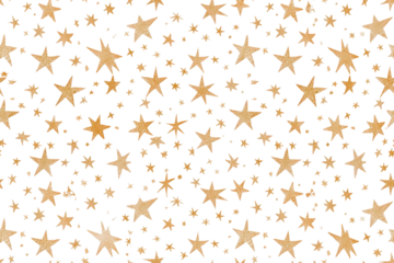 Star Seamless Pastel Pattern on Transparent
