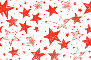 Pastel Star Seamless Pattern Design