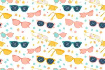 Seamless Pastel Summer Pattern Design