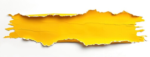 Yellow Paper With Torn Edges