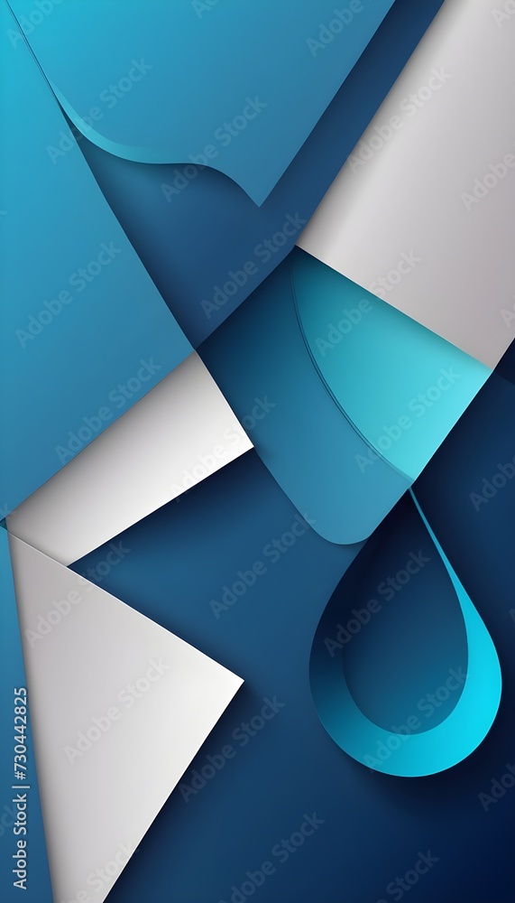 Poster 3d abstract background with paper cut shapes. vector design layout for business presentations, flyer