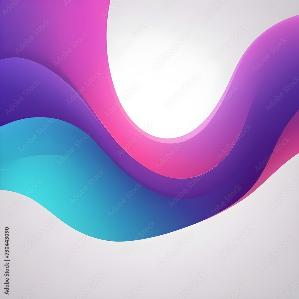 Poster abstract background with smooth shapes