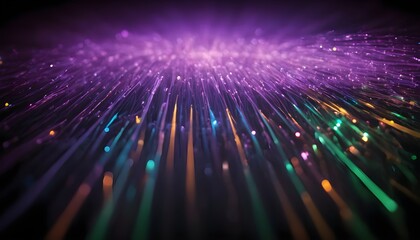 Defocused image of fiber optics lights abstract background