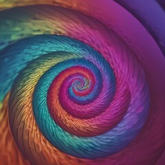 Prismatic spiral colorful and vibrant, holographic abstract background