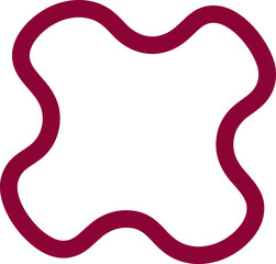 Round frame illustration. Abstract circle frame hand drawing design element