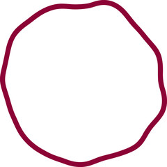 Round frame illustration. Abstract circle frame hand drawing design element