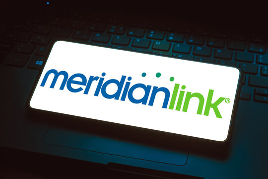 February 7, 2024, Brazil. In this photo illustration, the MeridianLink logo is displayed on a smartphone screen.