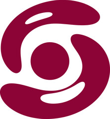 Round frame illustration. Abstract circle frame hand drawing design element