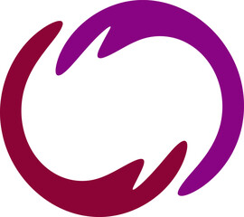 Round frame illustration. Abstract circle frame hand drawing design element