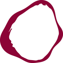 Round frame illustration. Abstract circle frame hand drawing design element