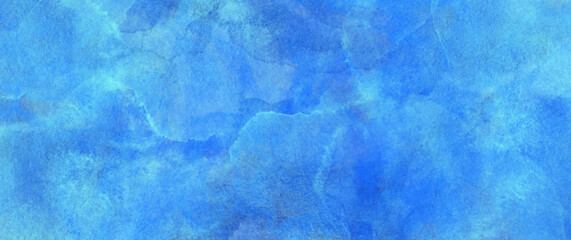 Blue watercolor vector art background. Hand drawn grunge texture. Hand painted pastel watercolor texture for cards, flyer, poster, banner, and cover design. Brushstrokes and splashes.