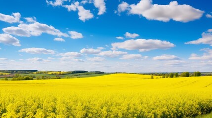Obraz premium field of yellow flowers