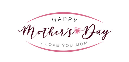 Mother day. Mother day poster. Happy Mother's Day. Vector illustration for women's day, shop, discount, sale, flyer.Lettering style.