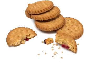 cookies on a white background