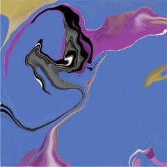  Line abstract luxury composition Inks.Watercolor landscape, texture. Alcohol ink.