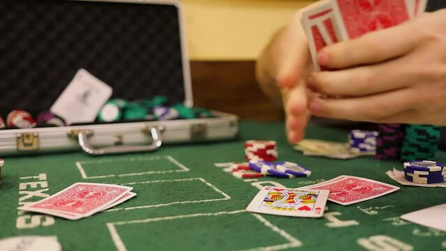 Man finds king of hearts in card pack and mix it