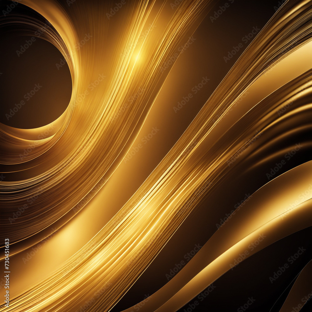 Poster gold texture background,abstract fantasy gold background with light and bokeh effect.