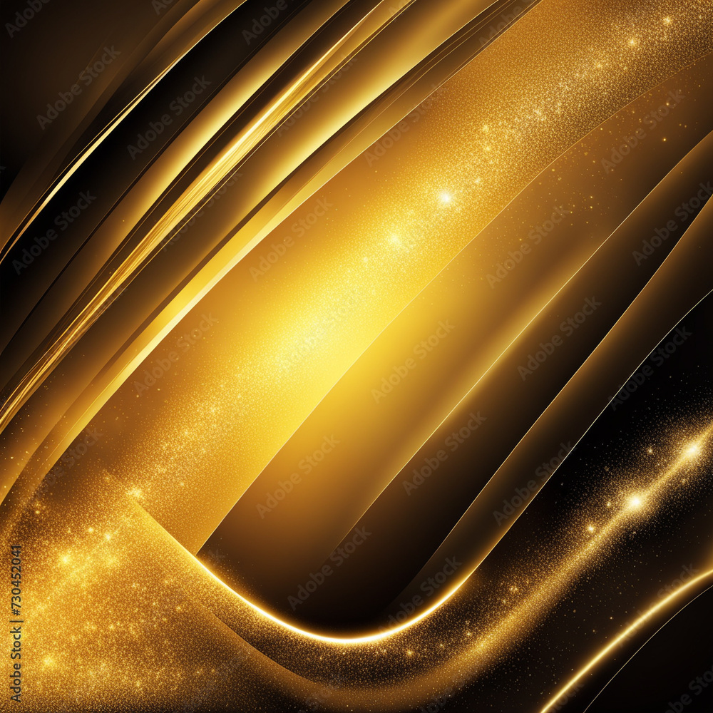 Poster gold texture background,abstract fantasy gold background with light and bokeh effect.